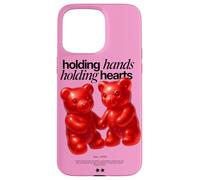 Holding Hands Holding Hearts - Red Gummy Bear Couple Design Case for iPhone 15 Pro Max