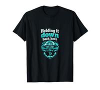 Holding It Down Back Here Local Pride Badge T-Shirt