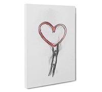 Holding on to Love Canvas Print | Gallery Wrapped 30mm Frame Wall Art | 30x20 inches | Ready to Hang | Abstract Picture | Living Room Bedroom Lounge Office