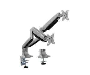 Holding-profi Office-324 Dual Table Mount for LED and LCD Monitors up to 32 Inches VESA 75x75 100x100 2 Monitore