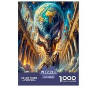 Holding The Earth 1000 Pieces Jigsaw Puzzles for Adults Educational Games Beautiful Home Decoration Challenge High Difficulty 38x26cm/1000pcs