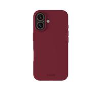 holdit Silicone Case for iPhone 16 - 0.8 mm Ultra Thin Mobile Phone Case - Trendy Slim Silicone Case with Full Protection (Raised Edge for Camera Protection) - Red Velvet