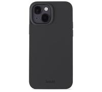 holdit Silicone Case iPhone 14/13 0.8 mm Ultra Thin Mobile Phone Case Silicone - Trendy Slim Silicone Case with Full Protection (Raised Edge for Camera Protection) - Black