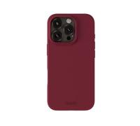 holdit Silicone Case iPhone 16 Pro - 0.8 mm Ultra Thin Mobile Phone Case Silicone - Trendy Slim Silicone Case with Full Protection (Raised Edge for Camera Protection) - Red Velvet