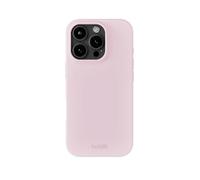holdit Silicone Case iPhone 16 Pro - 0.8 mm Ultra Thin Silicone Phone Case - Trendy Slim Silicone Case with Full Protection (Raised Edge for Camera Protection) - Light Pink
