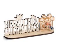 HOLDLEAF Birthday Money Gift Wood, Original Birthday Wood, Money Gift Congratulations, Original Money Gift for Family Friend Colleague