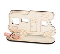 HOLDLEAF Caravan Money Gift Wood, Original Birthday Wood, Money Gift Camper, Original Money Gift for Birthday, Family, Friend, Colleague