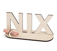 HOLDLEAF NIX Money Gift Wood, Original Birthday Wood, Money Gift Nothing, Money Gift for Birthday, Family, Friend, Colleague