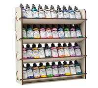 HOLDLEAF Wall Paint Rack for Tabletop Colours & Model Making Storage Shelf, Universal Colour Organiser Compatible with Citadel, Vallejo, Tamiya, Army Painter and Revell