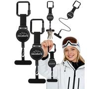 Holdmate Pro for Skiing, Never Drop Phone Again - No Stress Lift or in the Slopes Secure It in Any Situation, Retractable 2ft & Slim Lightweight Go Skiing Cycling Hiking Fishing or Coaster (2PCS)