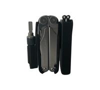 HoldMyGear Belt Clip Flashlight Holder - Compatible with Leatherman Wave Alpha and Wave Plus with Bit Kit Extender Ratchet Driver Attachment (Precision-Fit Belt Mount Holder, Fits Belts 1.5" Wide)