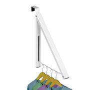 HOLDN’ STORAGE Over Door Hanger - Single Hook Retractable Collapsible Folding Over the Door Rack Organizer for Clothes & Towels Ideal for Bathrooms, Dorm Rooms Etc.