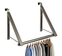 HOLDN’ STORAGE Over the Door Drying Rack Foldable - Over the Door Rack for Hanging Towels, Coats & Clothes - Over the Door Hanger Hooks for Bedroom, Washroom and Office.