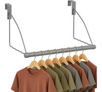 HOLDN’ STORAGE Over The Door Hooks - Door Rack Hangers for Clothes - Bathroom Over Door Hooks for Hanging Clothes & Towels - Over The Door Clothes Drying Rack
