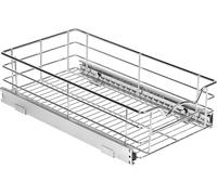 HOLDN’ STORAGE Pull Out Cabinet Organizers - 5” High Slide Pull Out Drawers for Kitchen Cabinets - Heavy Duty-with 5 Year Limited Warranty - Basket Size 11" W x 21" D x 5" H.
