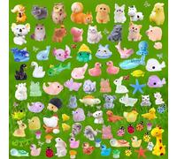 HoldOneLight 150PCS Miniature Resin Animals - Adorable Figurines for Fairy Gardens, Micro Landscapes, and Dollhouse Decorations (150PCS)
