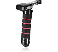 HoldOneLight 3-in-1 Car Door Assist Handle, Portable Arm Rest for Car with Window Breaker and Seatbelt Cutter, Mobility Disability Aids for Daily Living for Elderly & Handicapped, 1 Piece Red