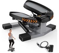 HoldOneLight Heavy duty Stepper for Home Gyms, Mini Twist, Stair-Stepper for Exercises Workout, with Resistance Bands, Under Desk, Legs Arms Workout