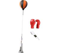 HoldOneLight Height Adjustable Freestanding Drill Bag - Boxing Bag with Stand, Shock Absorbing Design for Reaction Training & Stress Relief, Boosts Hand-Eye Coordination (110-138cm)