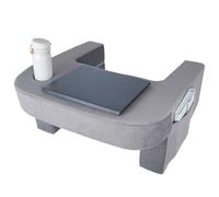 HoldOneLight Large Inflatable Lap Desk Pillow, Adjustable Soft Cushion for Gaming and Reading in Bed, Cozy Lounge Pillow for Adults (Gray, Large)