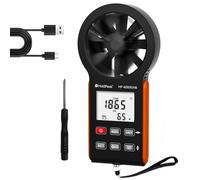 HoldPeak Handheld HVAC Anemometer, CFM Wind Speed Meter Air Flow Gauge Measuring Device for HVAC Duct Air Vent, Sailing, Outdoor [Rechargeable]