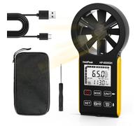 HoldPeak Handheld HVAC Anemometer, CFM Wind Speed Meter Air Flow Gauge Measuring Device with Waterproof Touch Button for HVAC Duct Air Vent, Sailing, Outdoor