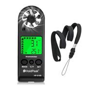 HOLDPEAK HP-816B Anemometer Handheld Wind Speed Meter Gauge Air Flow Velocity Measurement with Wind Chill Indication and Backlight for Windsurfing Kite Flying Shooting
