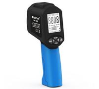 HOLDPEAK Non-Contact Infrared Thermometer Gun, -58℉~2876℉ High Temp Laser Industrial Thermometer with Adjustable Emissivity, Backlit LCD, MAX/MIN/DIF/AVG, for Industrial & Home Use (NOT for Human)