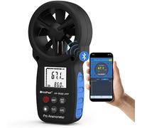 HoldPeak Wind Meter Anemometer Bluetooth, Digital Wireless Air Flow Meter, Wind Velocity Temperature CFM Measuring Device for HVAC Outdoor Sailing Shooting Golf, 866B-APP