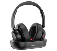 Holdsound Senior-Friendly Wireless TV Headphones - 45H Playtime, 30m Range, Multi-Interface Transmitter (Optical/AUX/RCA),Comfort Over-Ear Design, Clear Sound for Late-Night Viewing