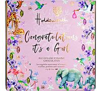 Holdsworth Chocolates Gift Box 'It’s A Girl' Occasions Gift Box with Handmade Truffles, Milk, White & Dark Chocolate Assortment. Luxury Chocolates Gift Box for Baby Shower Gifts & Gender Reveal.