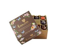 Holdsworth Chocolates Gift Box Renaissance Collection - Milk, Dark and White Assorted Handmade Truffles, Pralines, Caramels & Creams 200g Mothers Day Chocolate Box