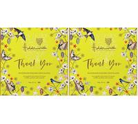 Holdsworth Chocolates Gift Box - Thank You Chocolate Gift Assortment with Milk, White & Dark Chocolate Truffles, Pralines, Creams & Caramels. Thank You Gift Chocolates for Women & Men 200g (Pack of 2)