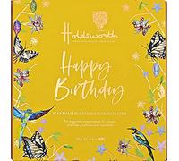 Holdsworth Chocolates Occasions Collection - Happy Birthday Gift Box Filled with Handmade Truffles and Assorted Milk, Dark and White Chocolates Perfect for gifting 110g