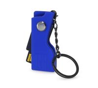 HOLDTAG Yubikey Case with Keychain and Adapters | Compatible with YubiKey 5 NFC and 5C NFC | Shockproof Protection | Yubico Case | Cover | Case (No Security Key Included), Blue without adapters