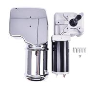 HOLDWELL 12V 2.0HP 90:1 1200W Dump Truck Roll Tarp Motor Chrome Cover