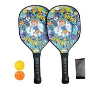 Hole Ball Paddle Set - Non-Slip Handle Portable Lightweight with Storage Bag - Paddle Ball Rackets Wood | for Grassland Courtyard Beach Daily Practice Basic Training Competition