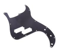 Hole Black Bass Pickguard Plastic Pb Scratch Plate Replacement | Protective Surface Film, Simple Screw-on Fitting, Helps Shield Instruments during Maintenance or Practice Sessions