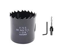 Hole Cutter 44mm LAIWEI Bi-Metal Hole Saw 1.7inch, HSS circular hole saw head, 1.8 mm thick, cutting depth up to 38mm, suitable for wood, plastic, plasterboard and metal pipes