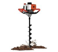Hole Digger Petrol 52CC 2 Stroke Digging Machine 3 Drill Bits 4", 6", 8" Gas Powered Earth Auger Fence Post Ground Hole Borrer Digger Engine Digging Machine Post Hole Digger for Orchard, Garden, Trees