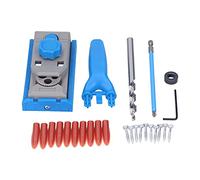 Hole Drill Jig Oblique Drilling Guide, Woodworking Dowelling Locator Tool Set Kit, with Clear Scale and High Speed Steel Drill Bit, for Straight and Oblique Holes in Manufacturing