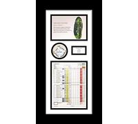 Hole In One Golf Ball Display Case with Photo and Scorecard | 2 Inch Deep 3D Box 20 x 12 Inch | Memorabilia Frame with Text Display Window | White Mount - Black Frame | Made in The UK