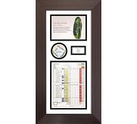 Hole In One Golf Ball Display Case with Photo and Scorecard | 2 Inch Deep 3D Box 20 x 12 Inch | Memorabilia Frame with Text Display Window | White Mount - Mahogany Frame | Made in The UK