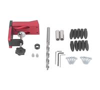 Hole Jig Kit Dowel Hole Jig System Set, Woodwork s Joint Angle Tool, A 15 Degree Bevelled for 3/8inch Plug, with Quick Clamp and Aluminum y truction