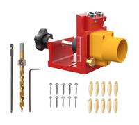 Hole Locator Ensures Efficient in Decorative Framing and General Woodworking Tasks for Strong Connection Drilling Guide Depth Stable Woodworking Multifunctional Tool Storage