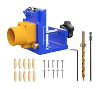 Hole Locator Ensures Efficient in Decorative Framing and General Woodworking Tasks for Strong Connection Drilling Guide Depth Stable Woodworking Multifunctional Tool Storage