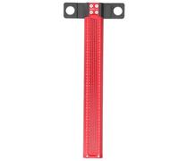 Hole Marking T Ruler, Aluminum Alloy, Red and Black, Precise Scriber Gauge, Marked Scale - Wear Resistant, CNC Machined, Ideal for Woodworking and Decoration Design (30.5cm / 12in)