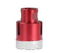 Hole opener, 1pc 6mm-80mm Vacuum Thread Brazed Hole Opener Drilling Core Bits M14 Red Angle Grinder_35mm(30mm)