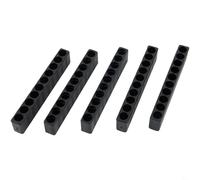 Hole Pcs Drill Bit Organizer 10 5pcs 1/4 Inch Hex Shank Screwdriver Bit Plus Rack Storage Hand Device Storage for Workshop Organization Holder Quarter Inch Hex Bit Plastic