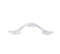 Hole Pitch 52/83mm Zinc Alloy Drawer Cabinet Wardrobe Handle Strip(L- White)
